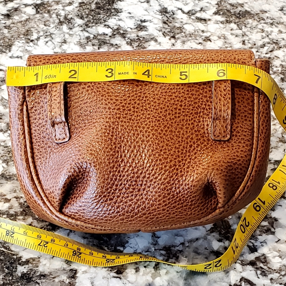 Desmo Italy Luxurious Leather Waist Belt Bag, Textured  British Brown Vtg, EUC - Picture 12 of 16
